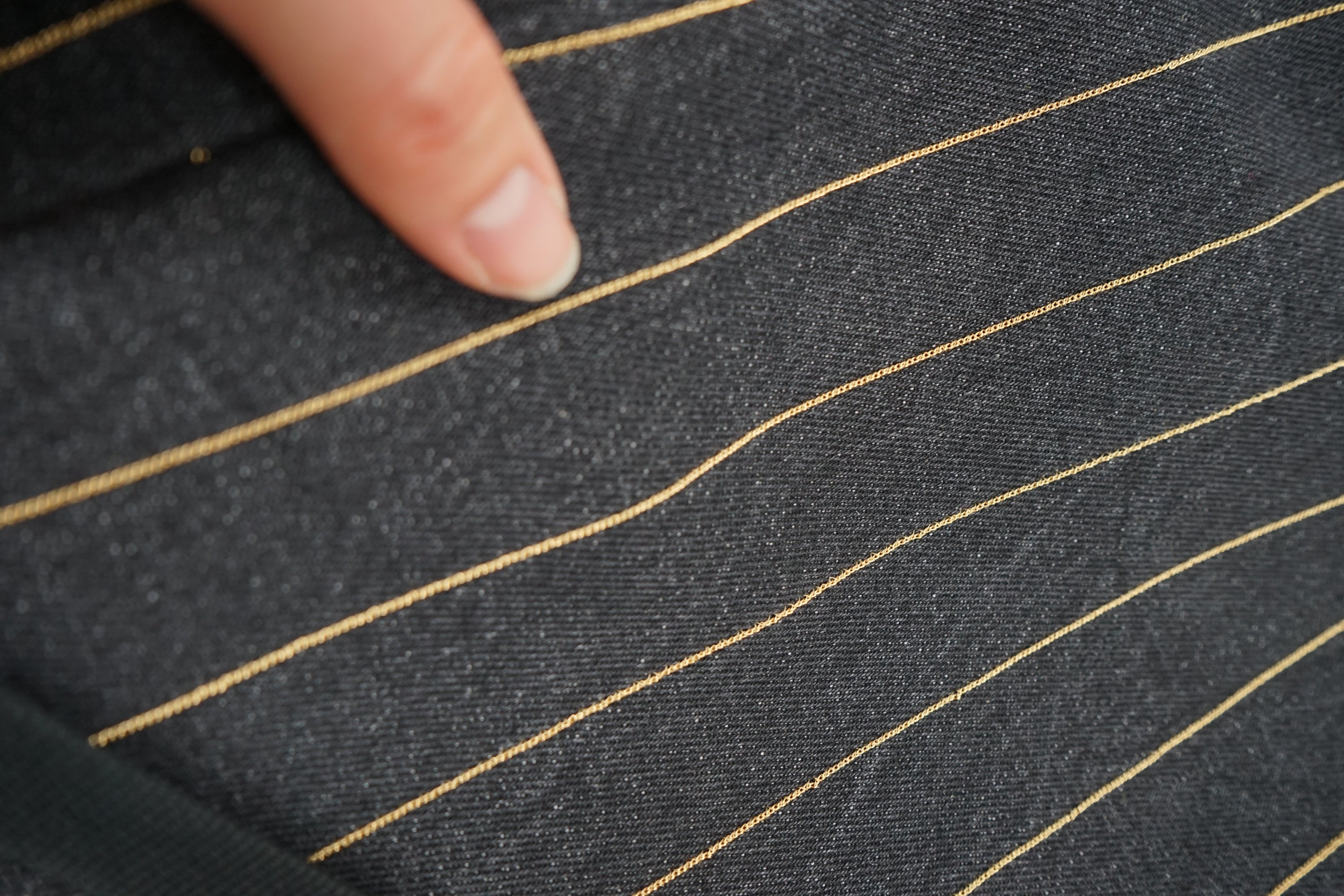 Chanel Jeans Chain Striped