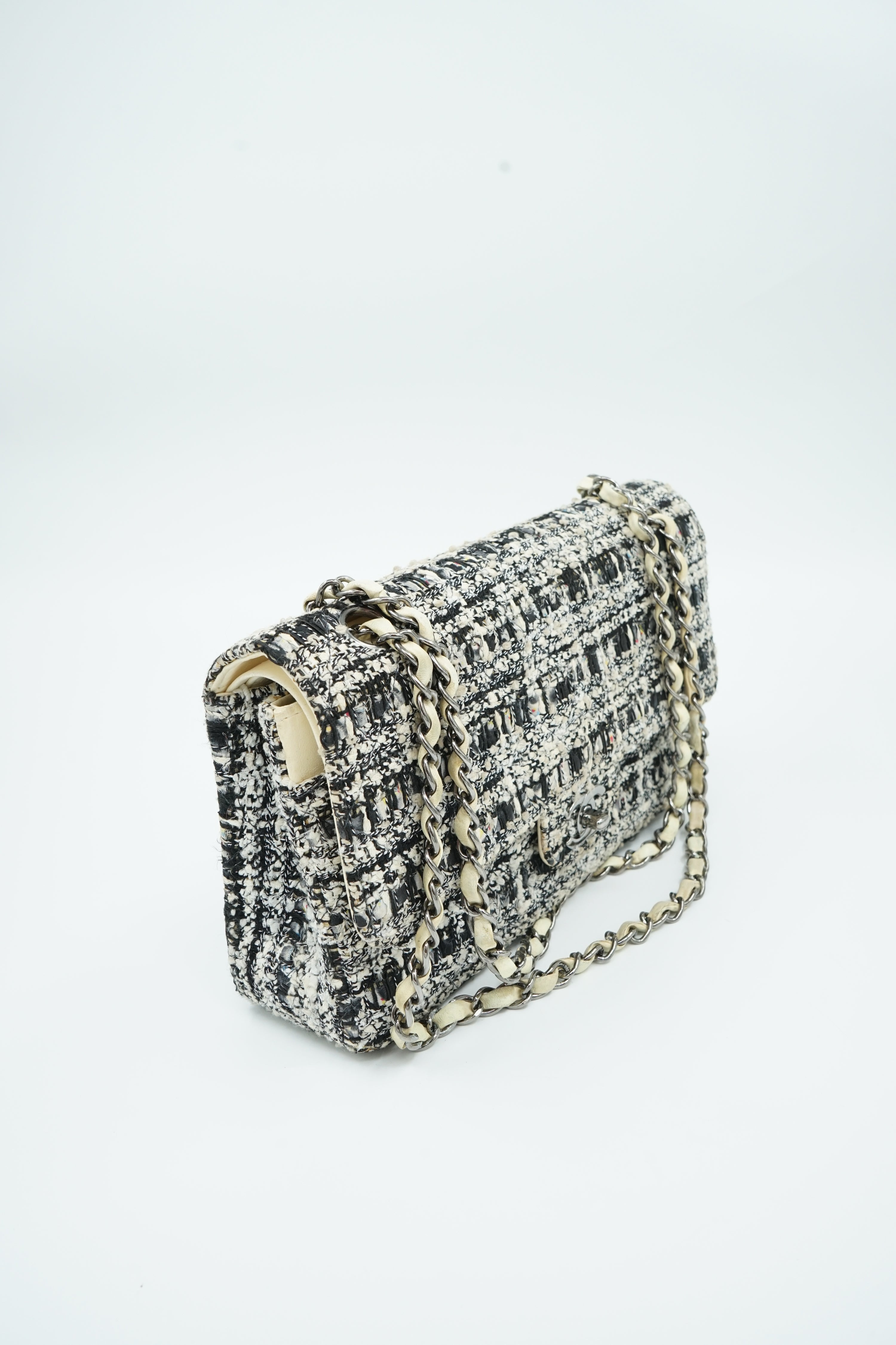 Chanel Medium Tweed Double Flap Bag