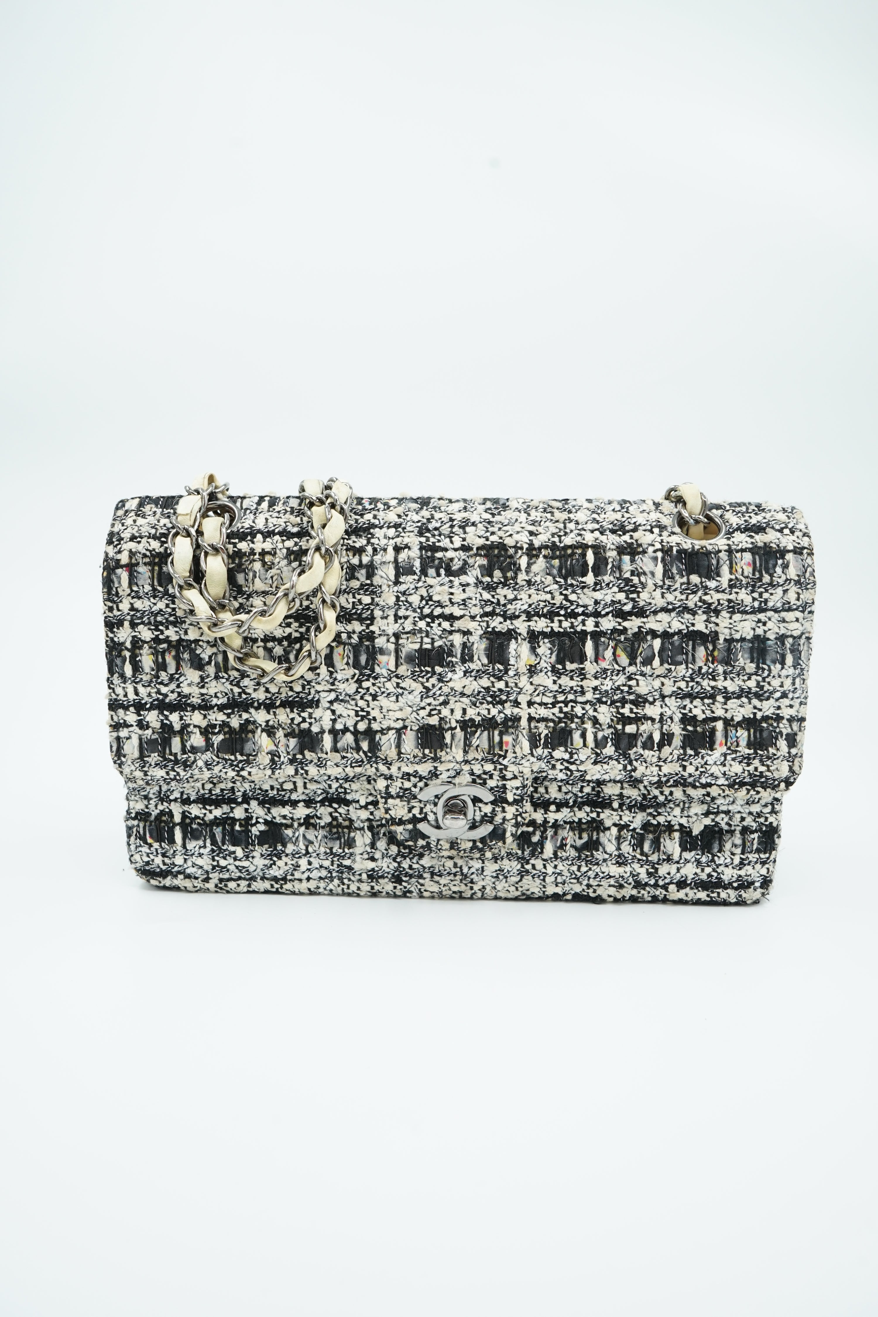 Chanel Medium Tweed Double Flap Bag