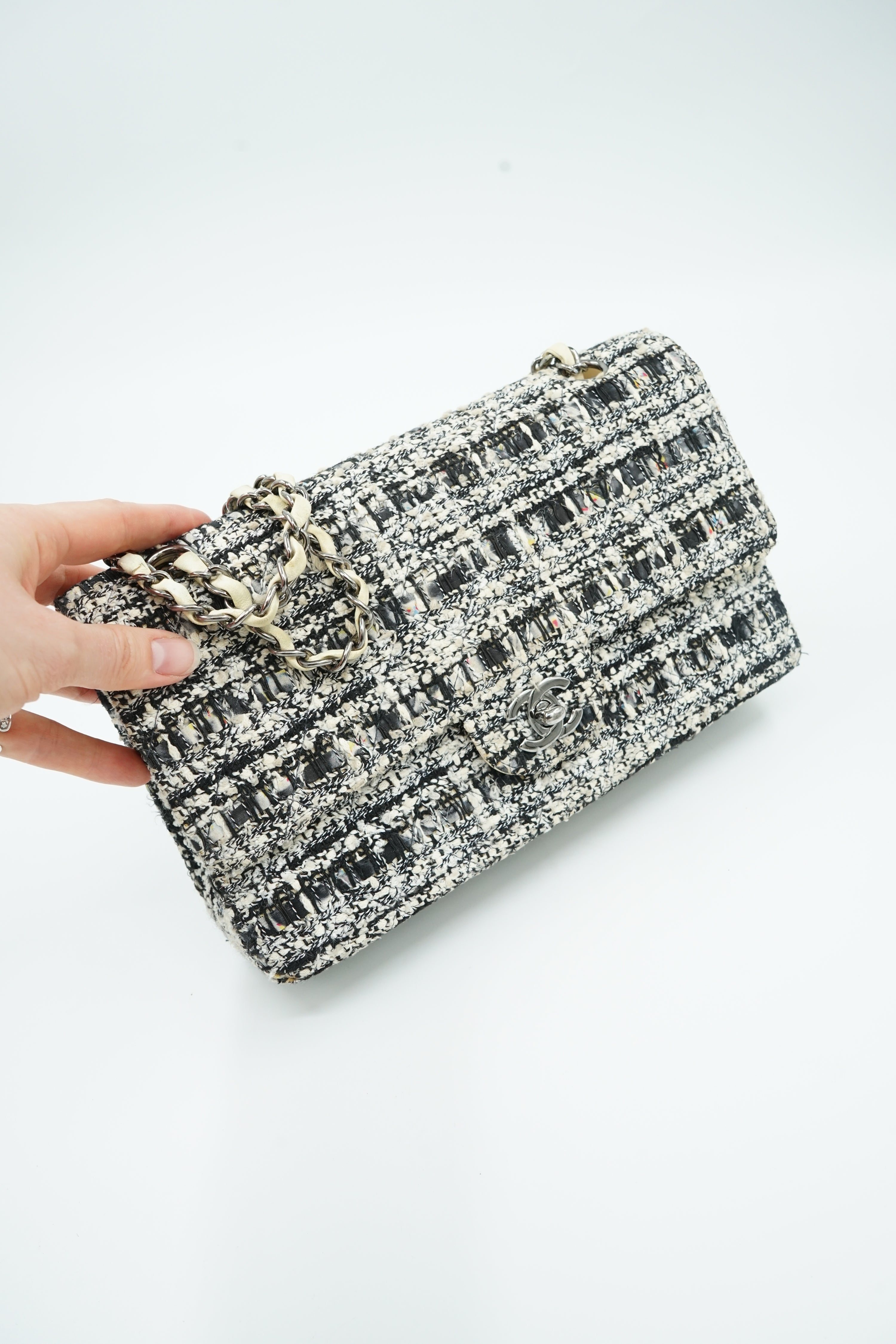 Chanel Medium Tweed Double Flap Bag