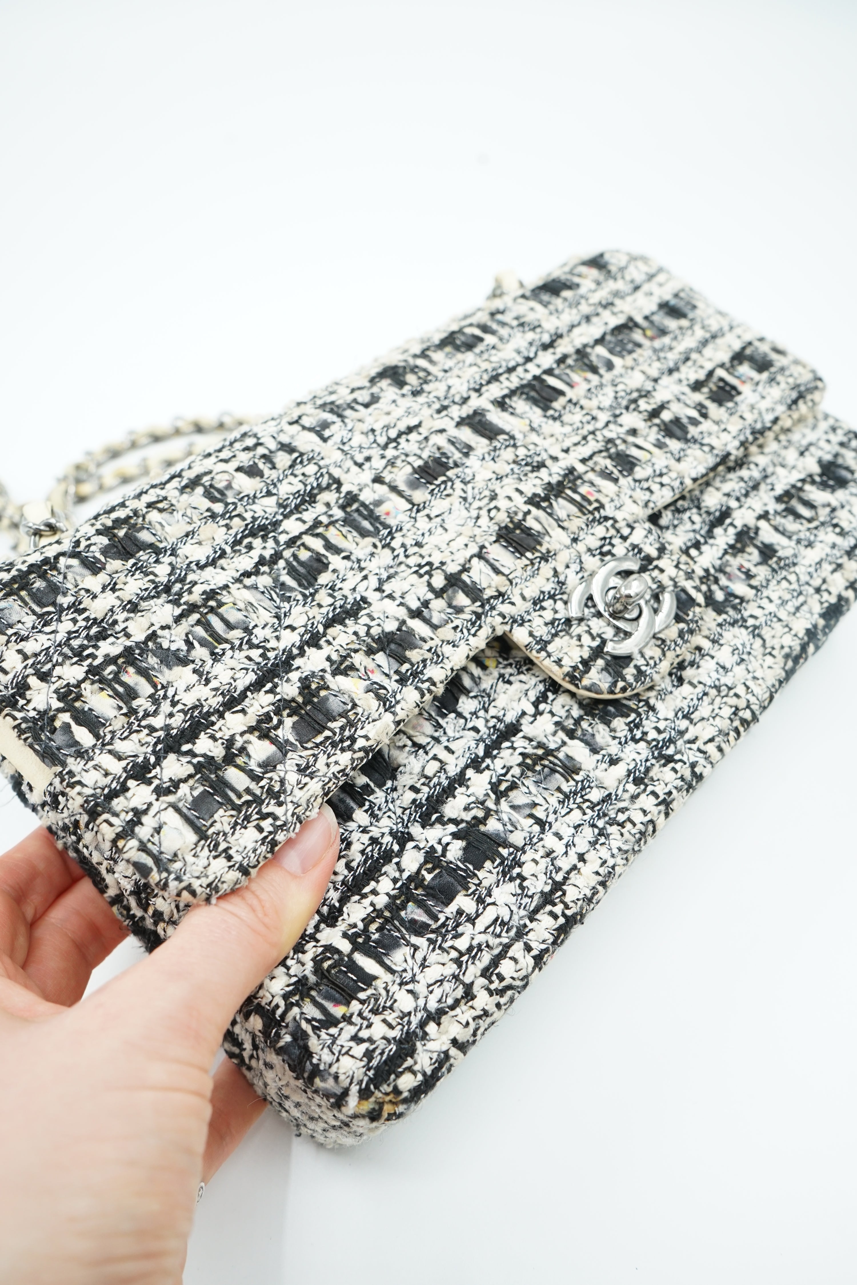 Chanel Medium Tweed Double Flap Bag