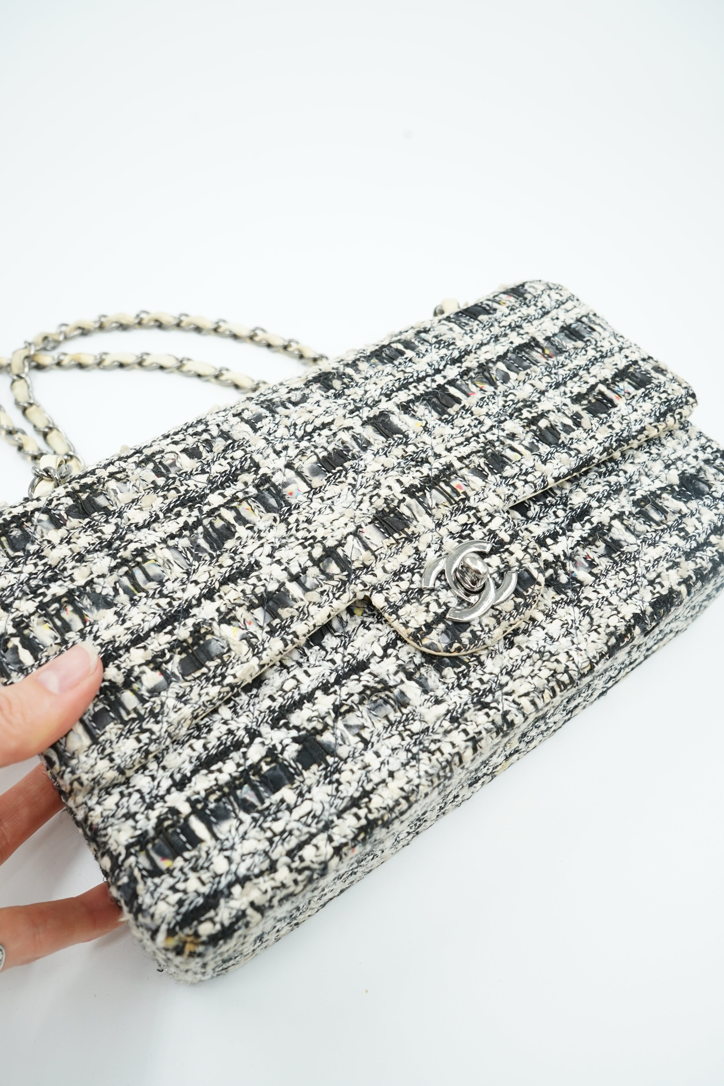 Chanel Medium Tweed Double Flap Bag