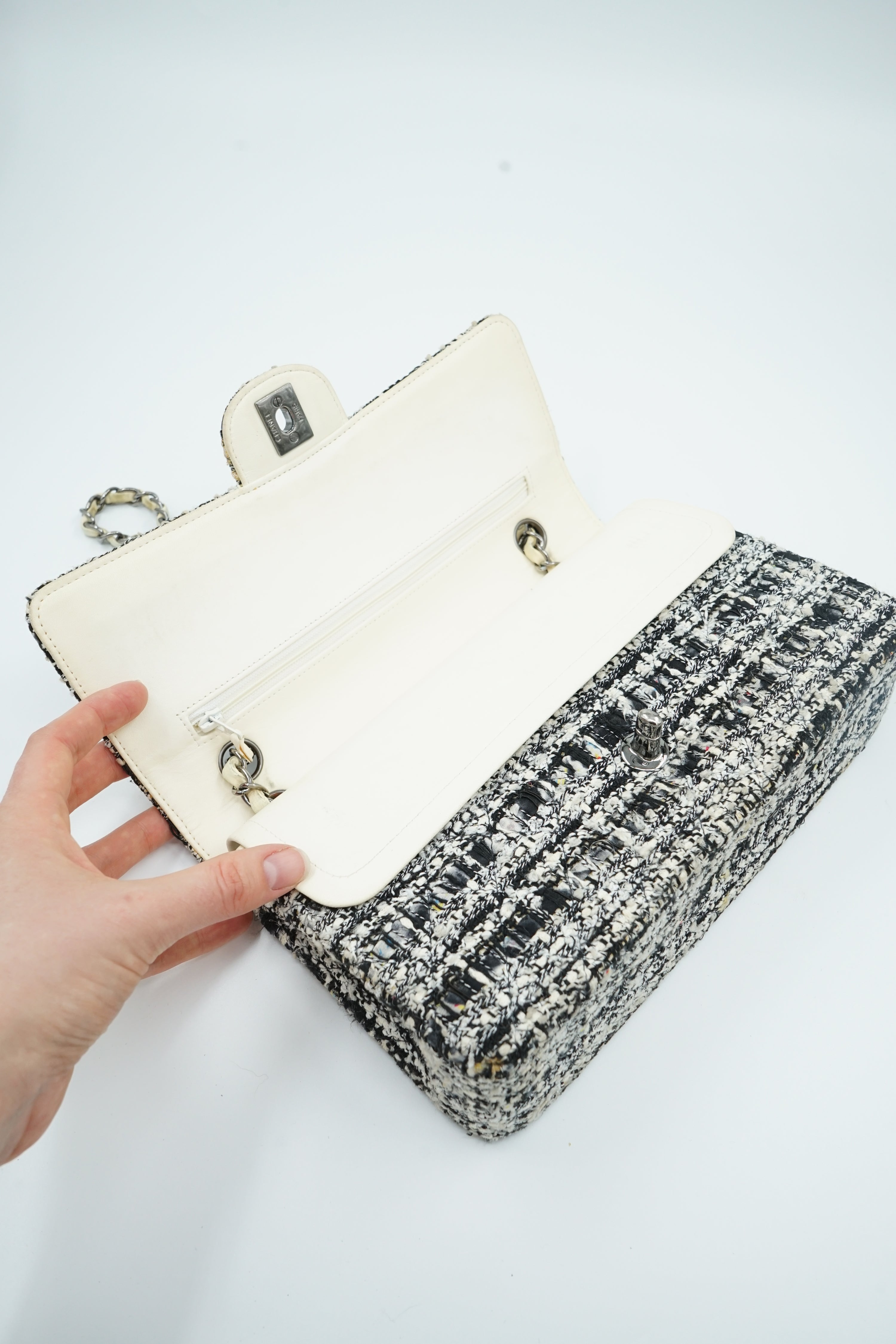 Chanel Medium Tweed Double Flap Bag