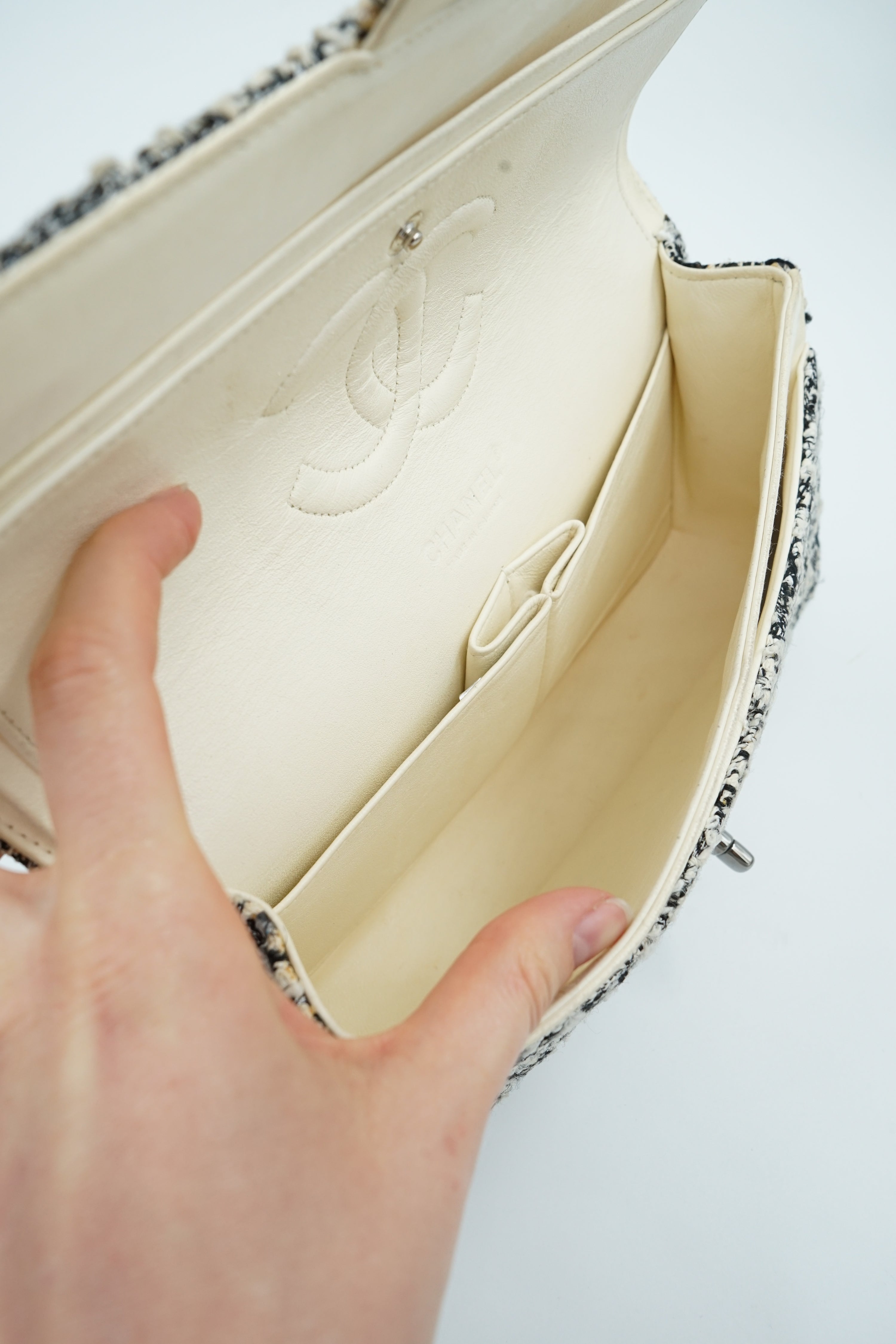 Chanel Medium Tweed Double Flap Bag