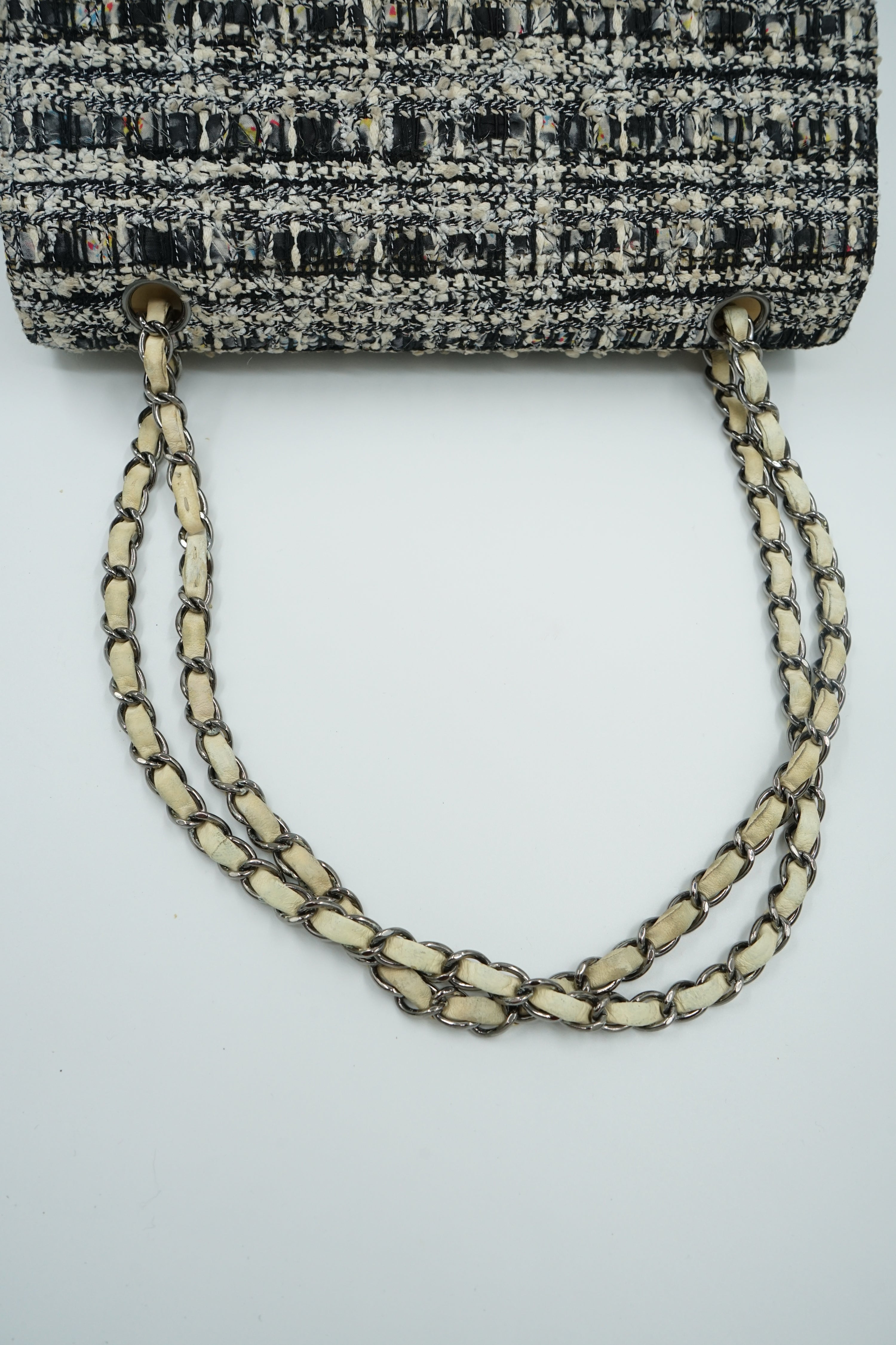 Chanel Medium Tweed Double Flap Bag