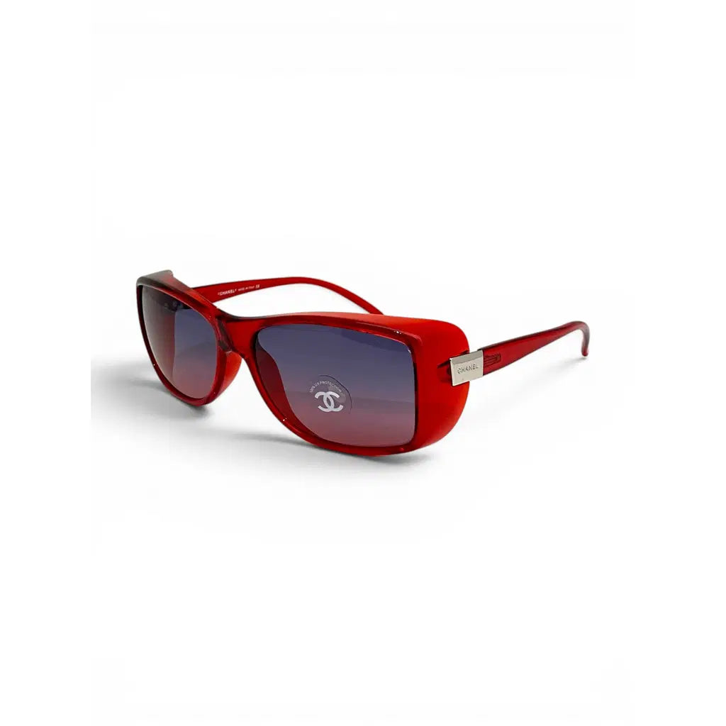 Chanel Shield Sunglasses Red