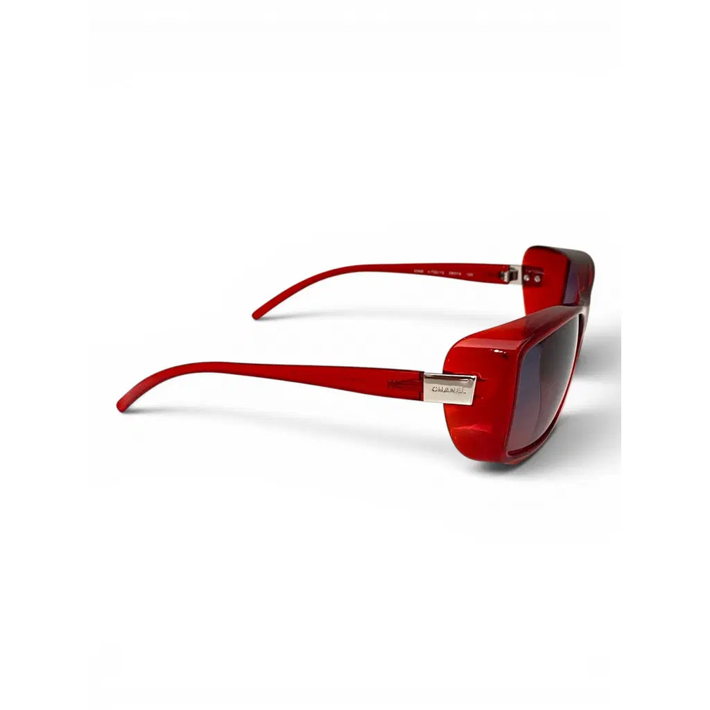 Chanel Shield Sunglasses Red
