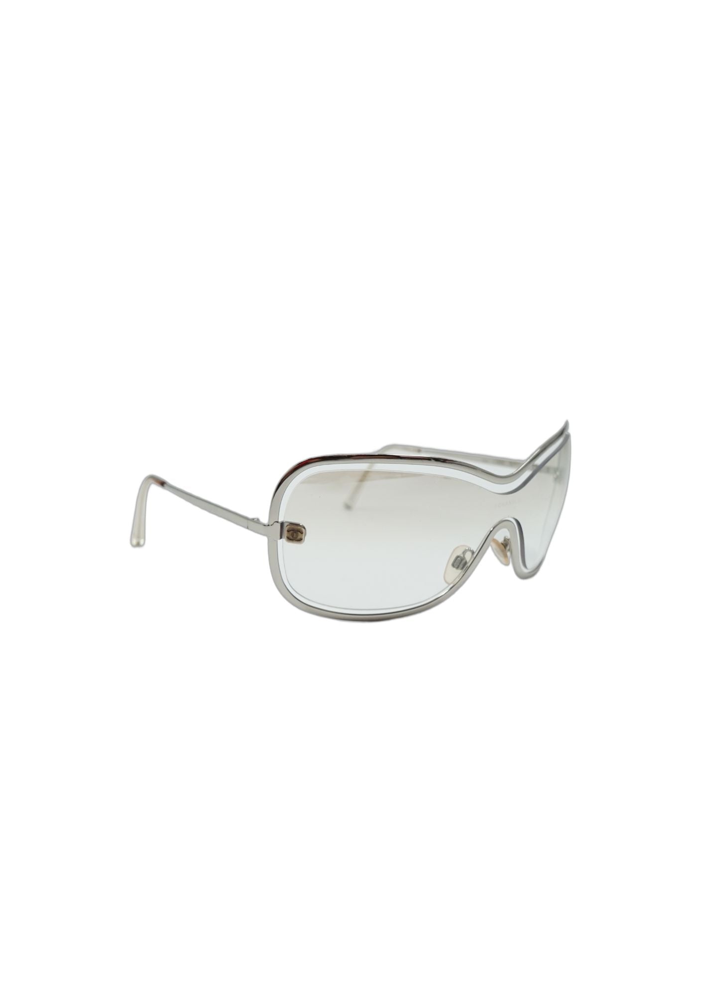 Chanel Transparent Silver Sunglasses