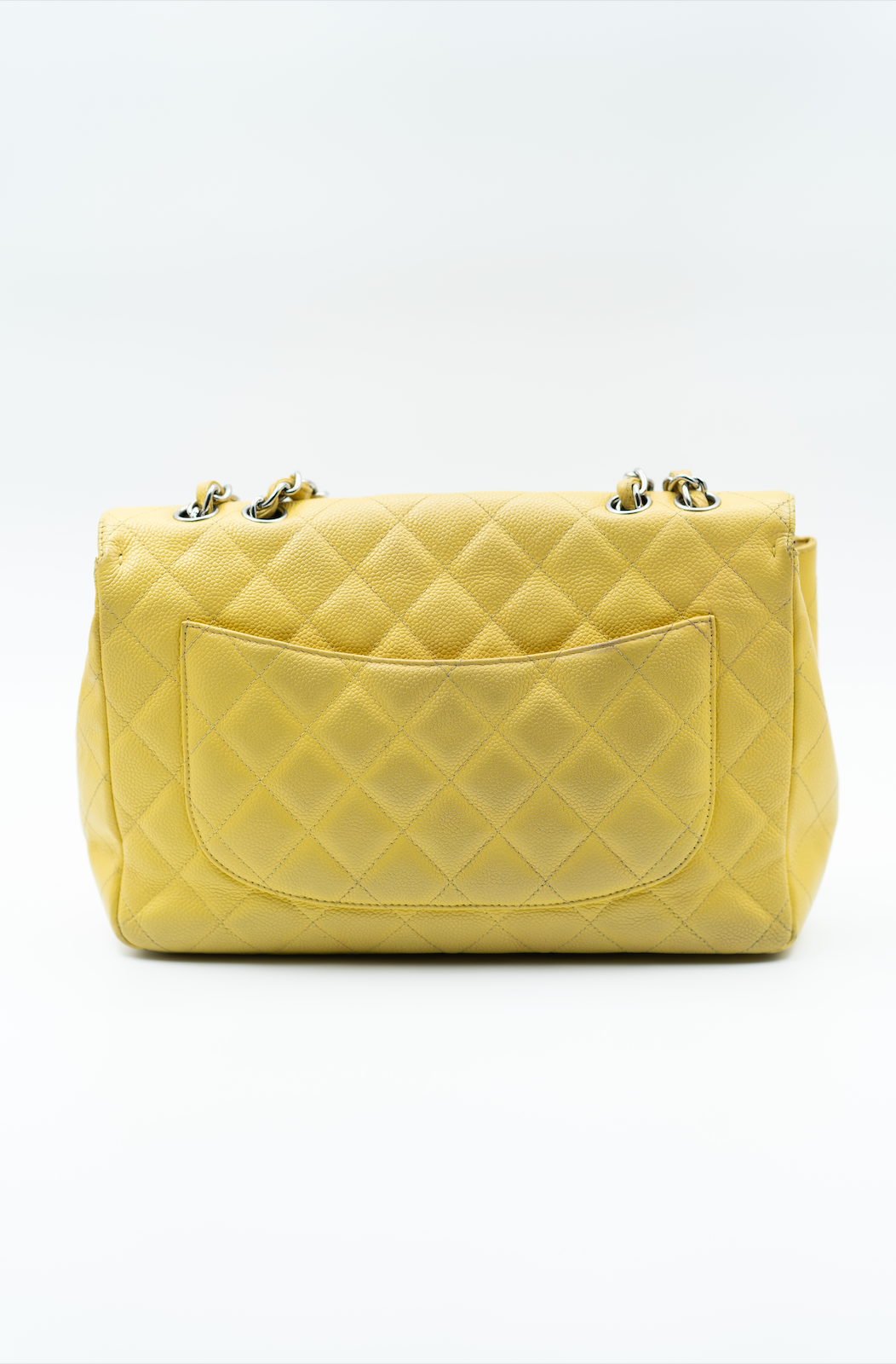 Chanel yellow caviar jumbo