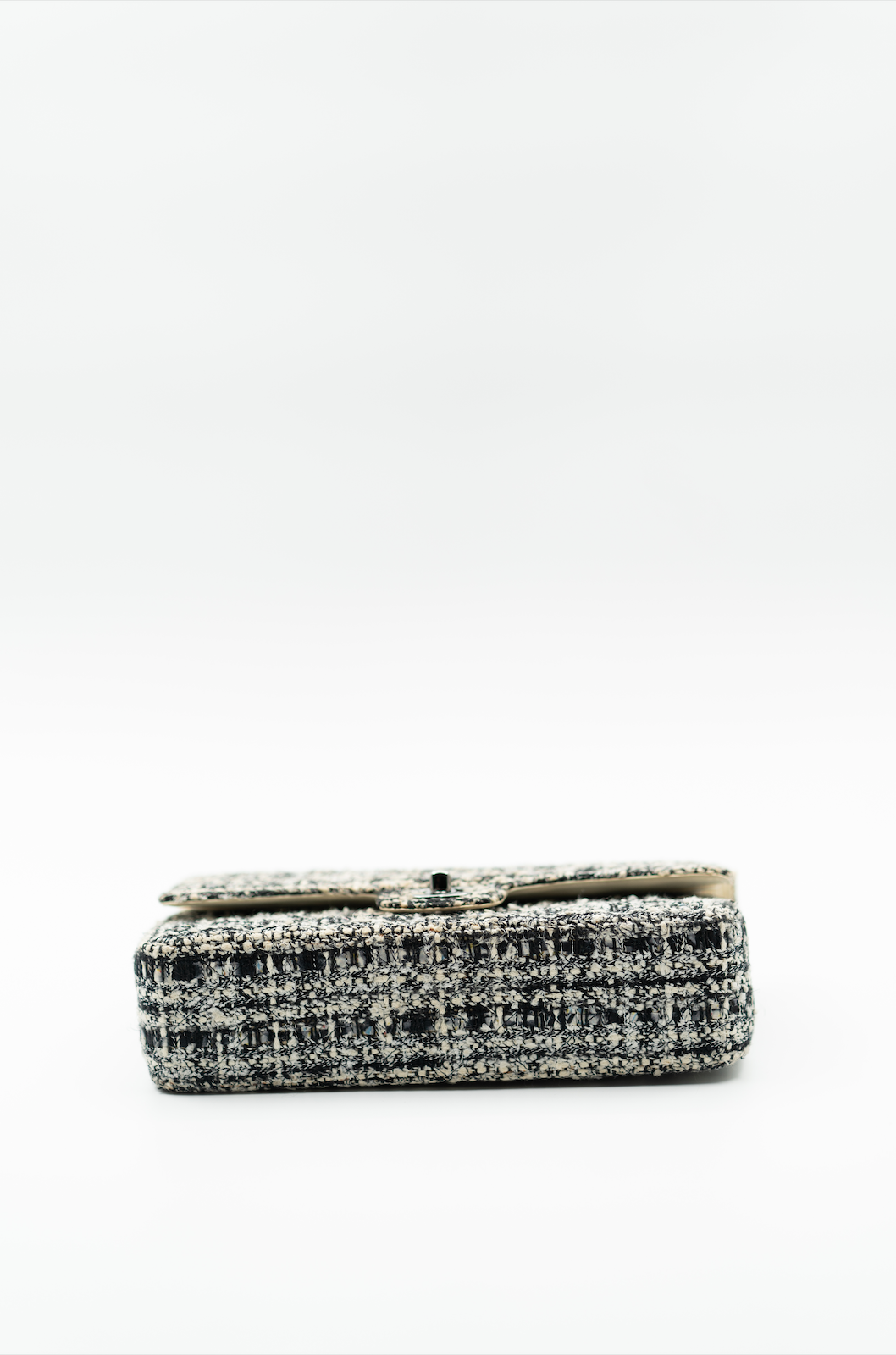 Chanel tweed double flap bag