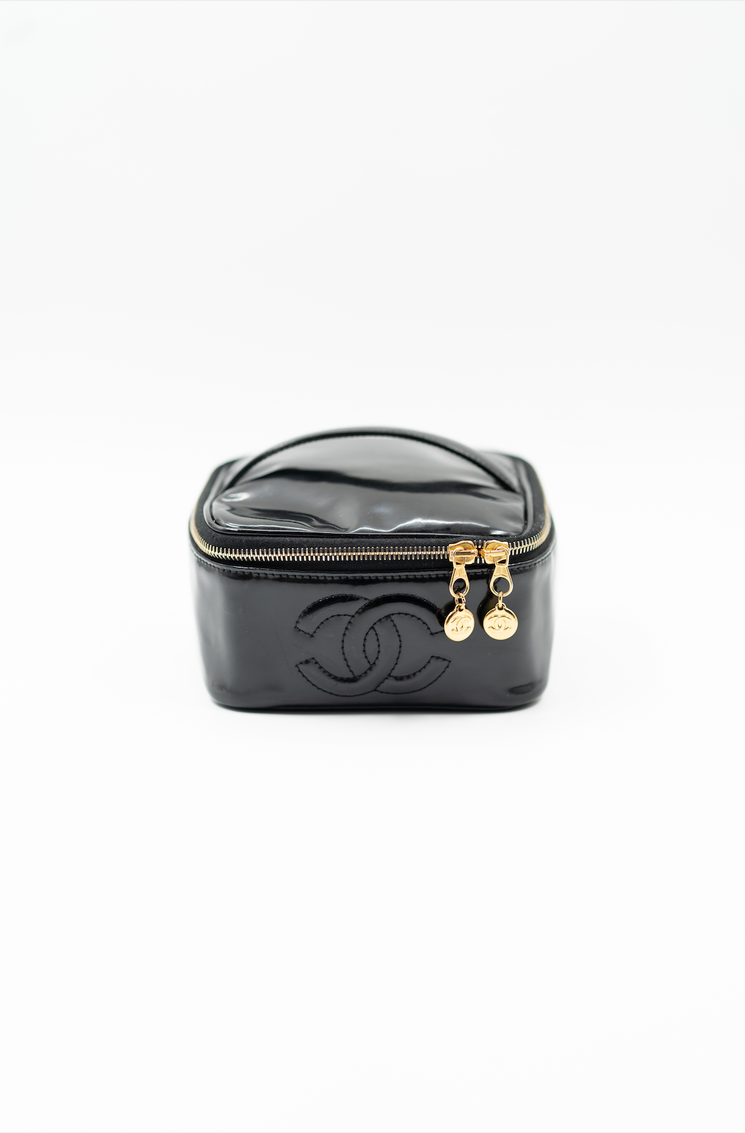 Chanel vanity bag in patent leather