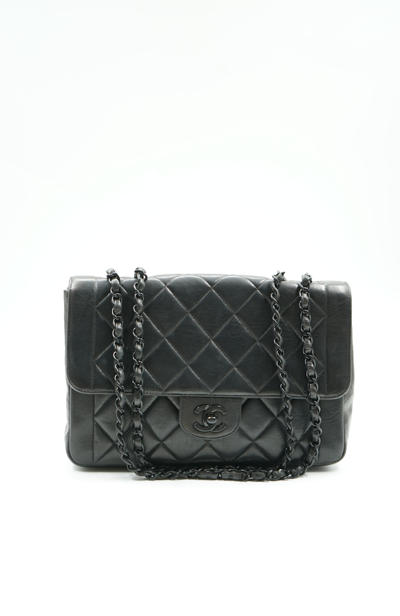 Chanel So Black single flap bag