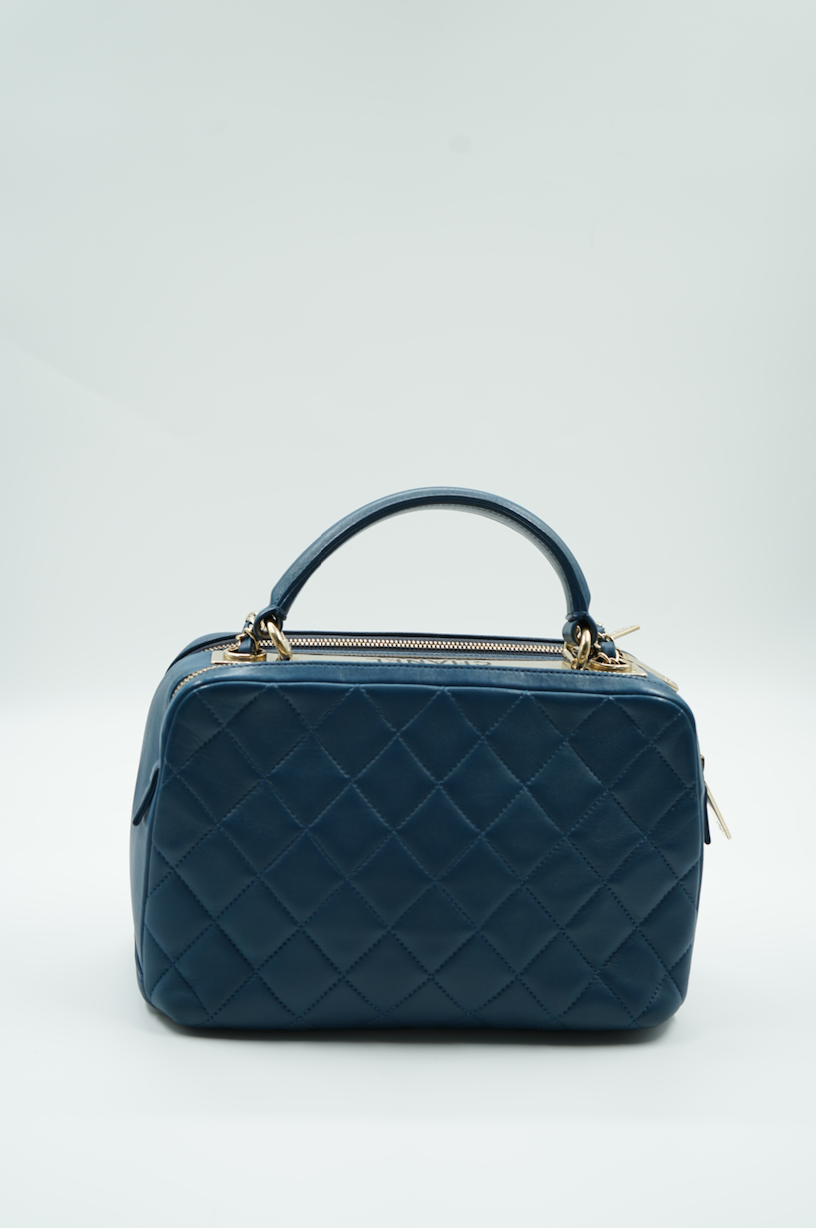 Chanel Trendy CC Bowling bag blue