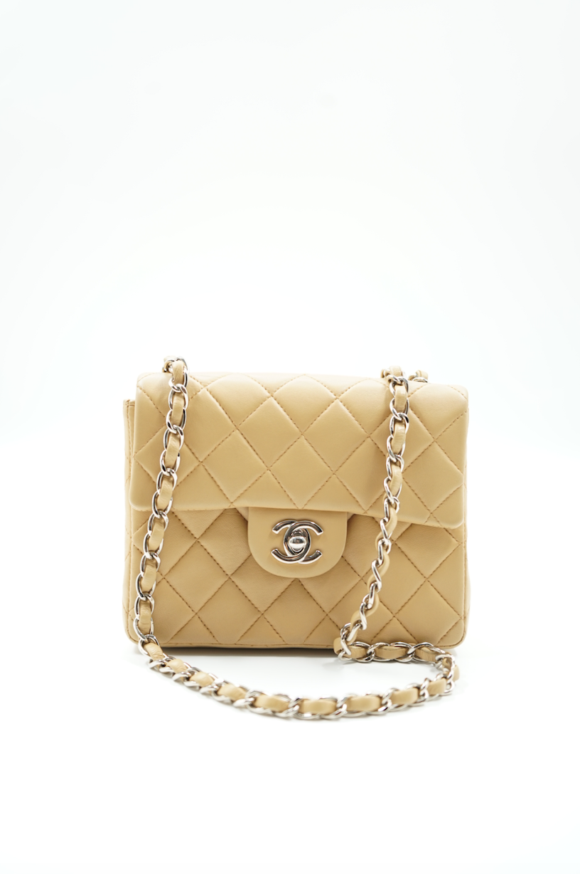 Chanel Mini Square beige