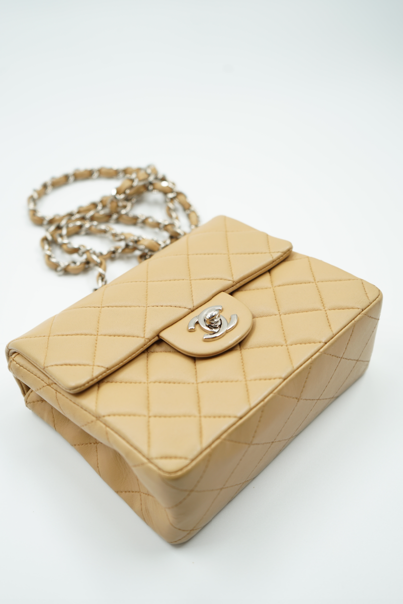 Chanel Mini Square beige