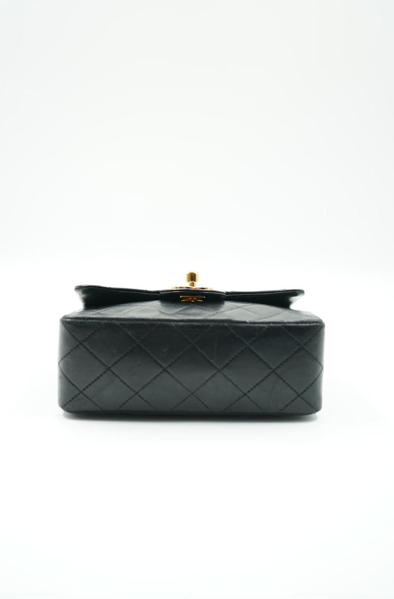 Chanel Mini Square black ghw