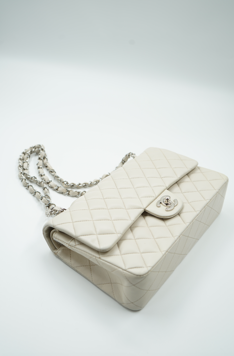 Chanel ivory medium double flap bag