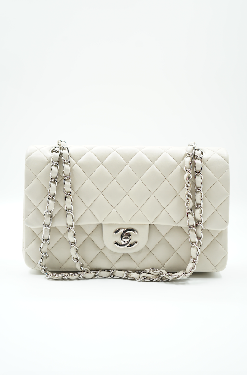 Chanel ivory medium double flap bag