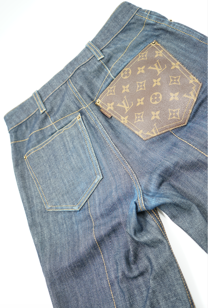 Louis Vuitton monogram pocket jeans