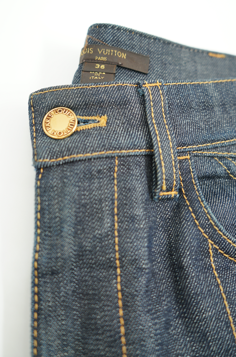 Louis Vuitton monogram pocket jeans