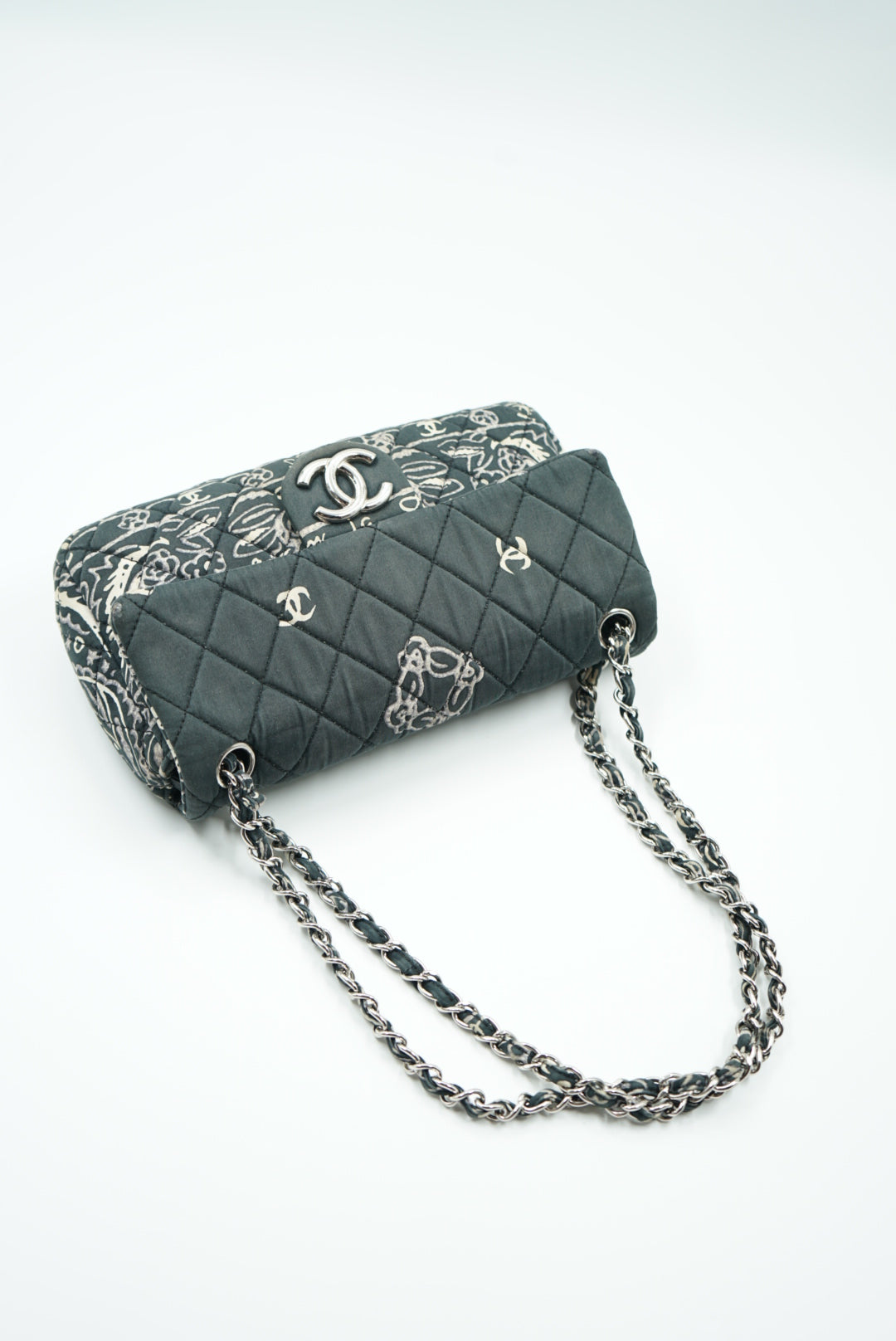 Chanel bandana paisley print cotton flap bag