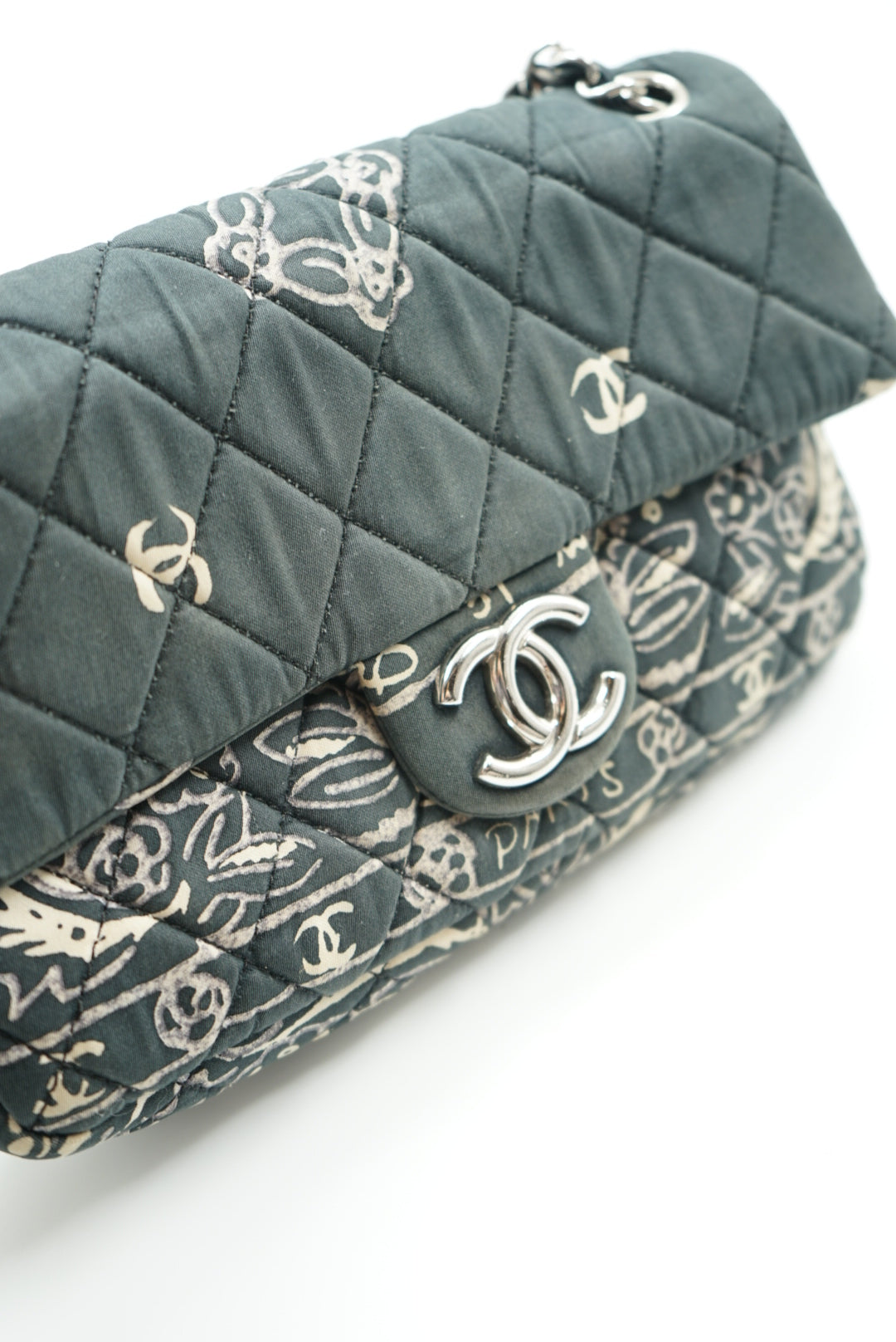 Chanel bandana paisley print cotton flap bag