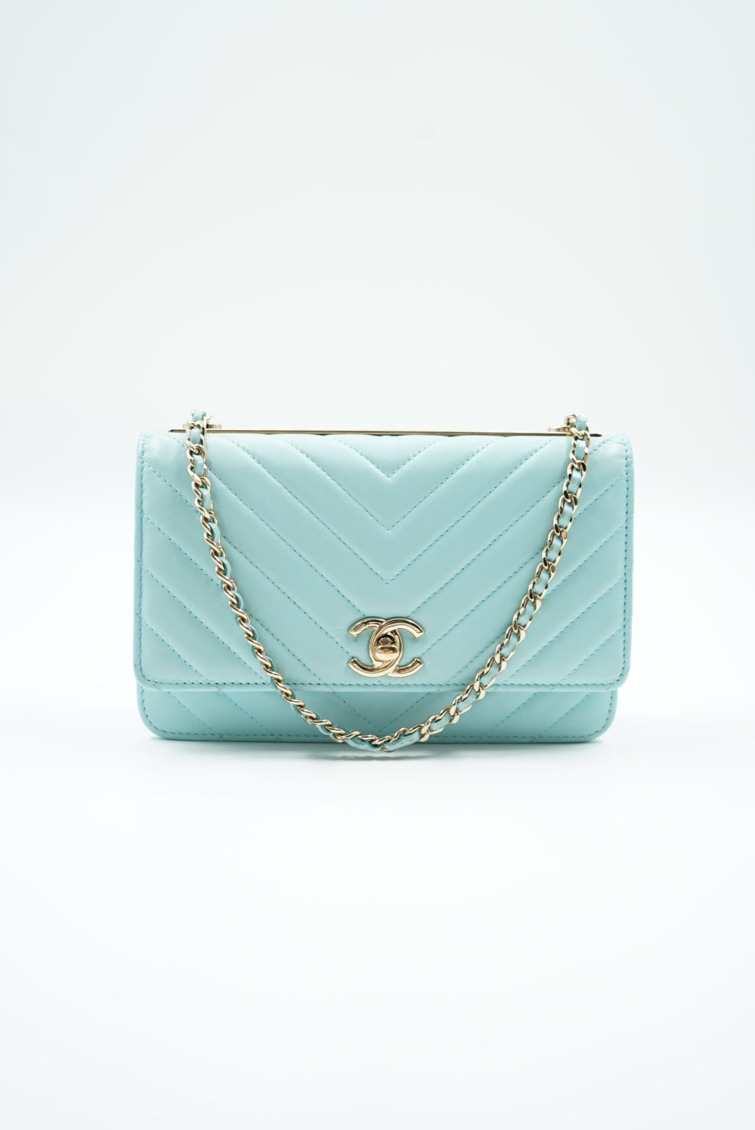 Chanel Trendy CC WOC baby blue