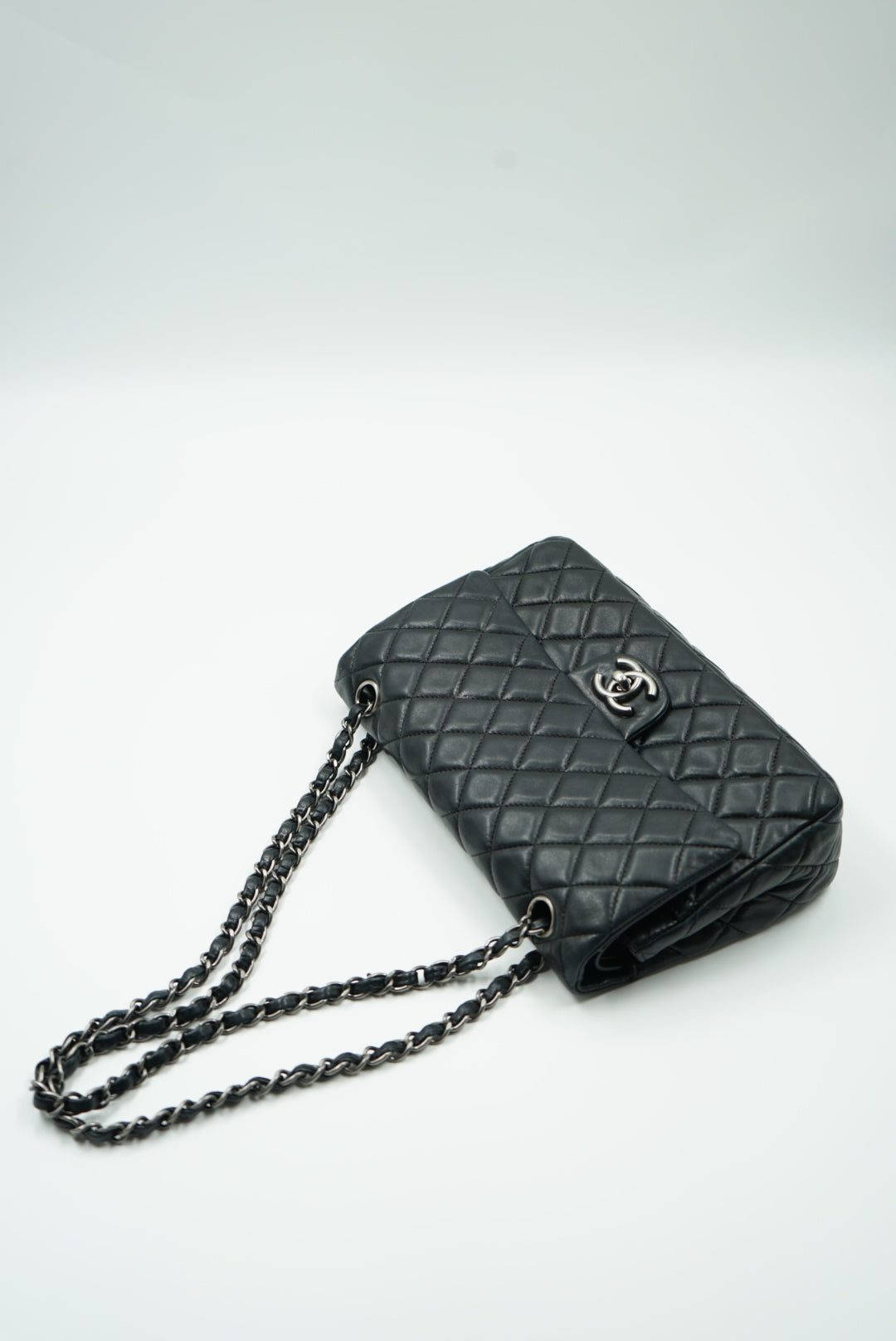 Chanel classic double flap bag SHW