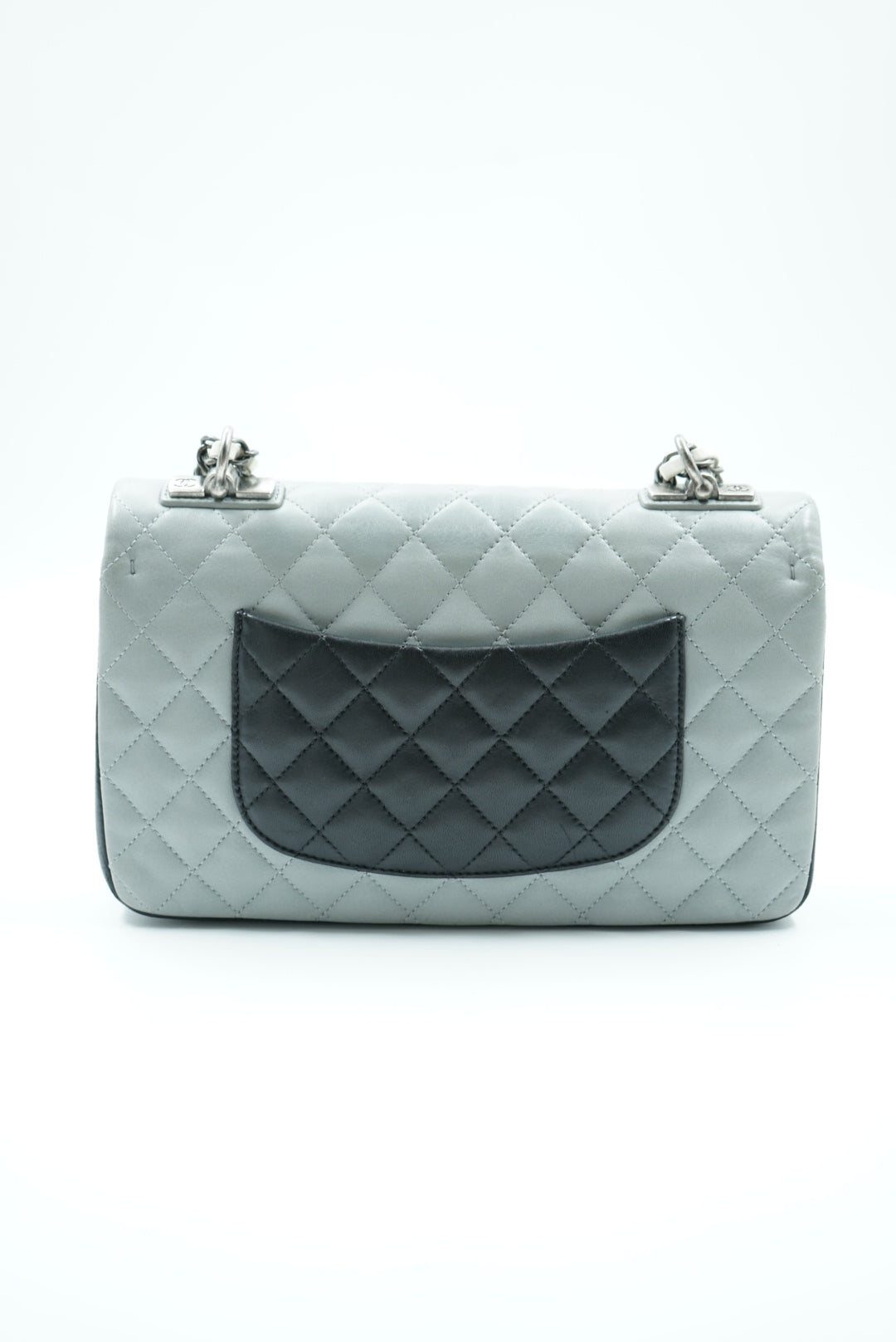 Chanel tricolour single flap bag