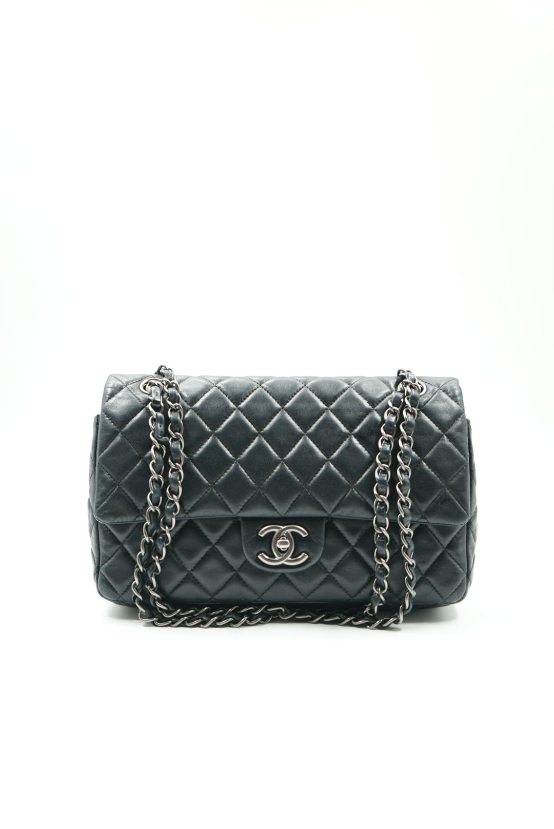 Chanel classic double flap bag SHW