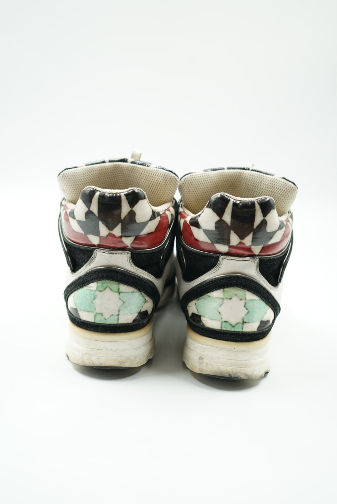 Chanel limited edition flower high top sneakers