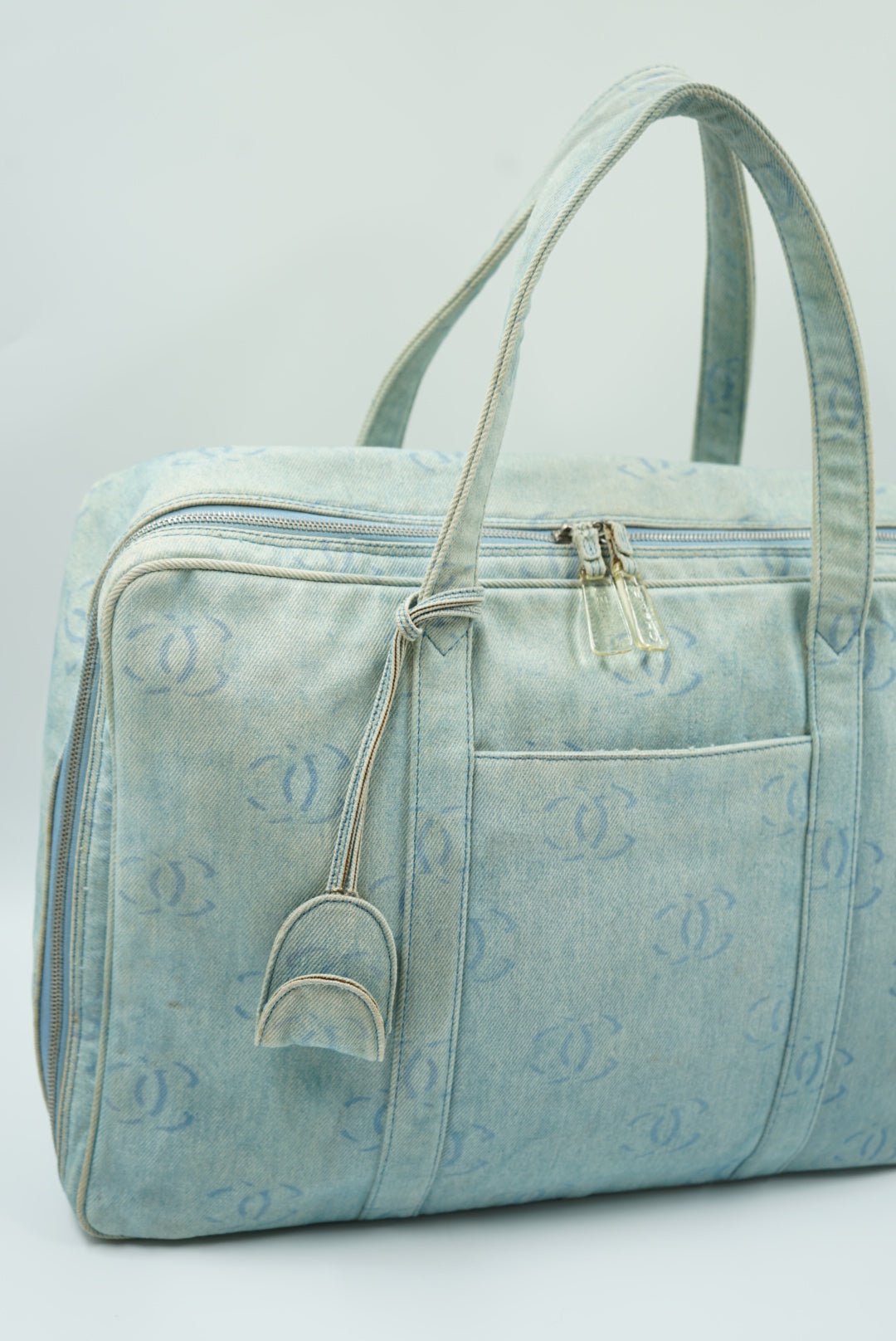 Chanel denim suitcase/ weekend bag