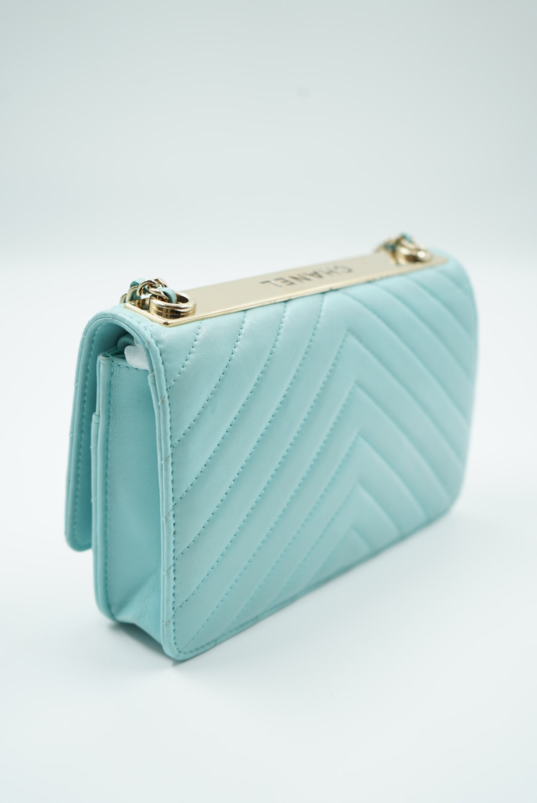 Chanel Trendy CC WOC baby blue