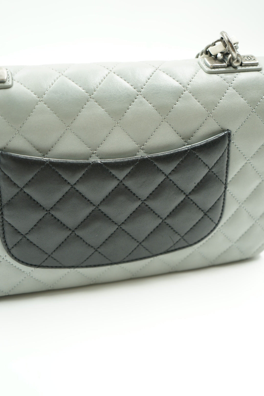 Chanel tricolour single flap bag