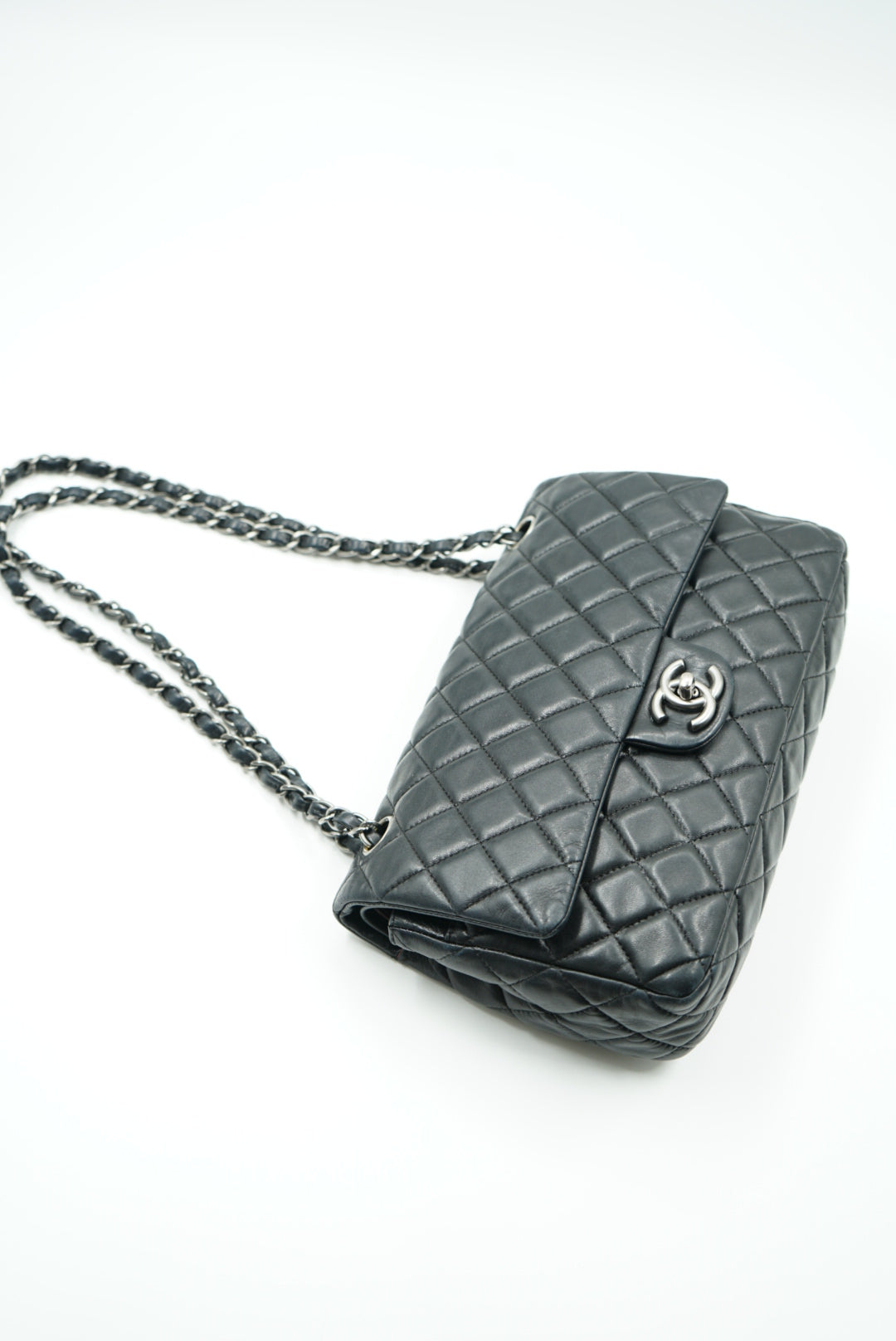 Chanel classic double flap bag SHW