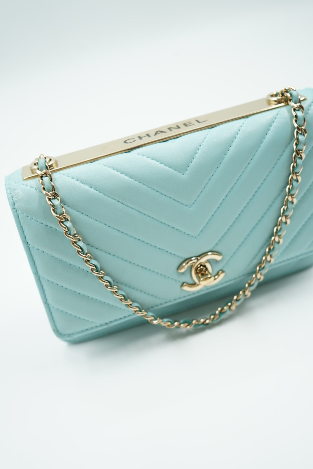 Chanel Trendy CC WOC baby blue