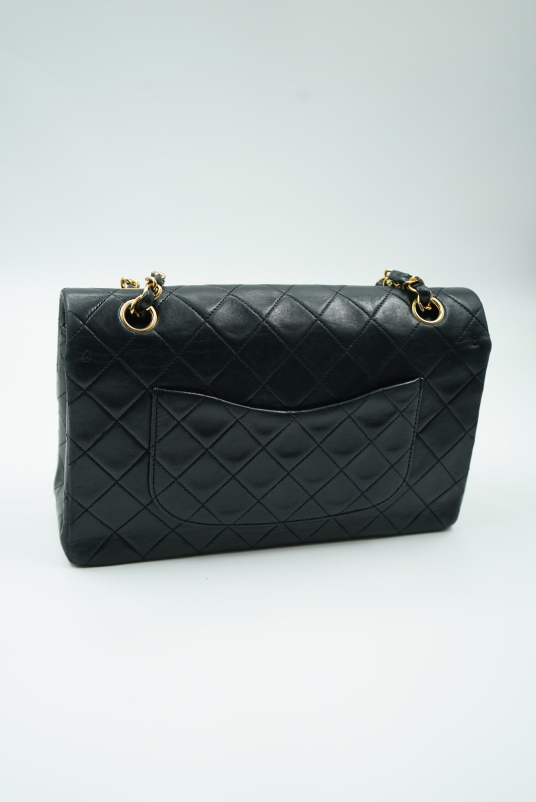 Chanel medium classic double flap bag black