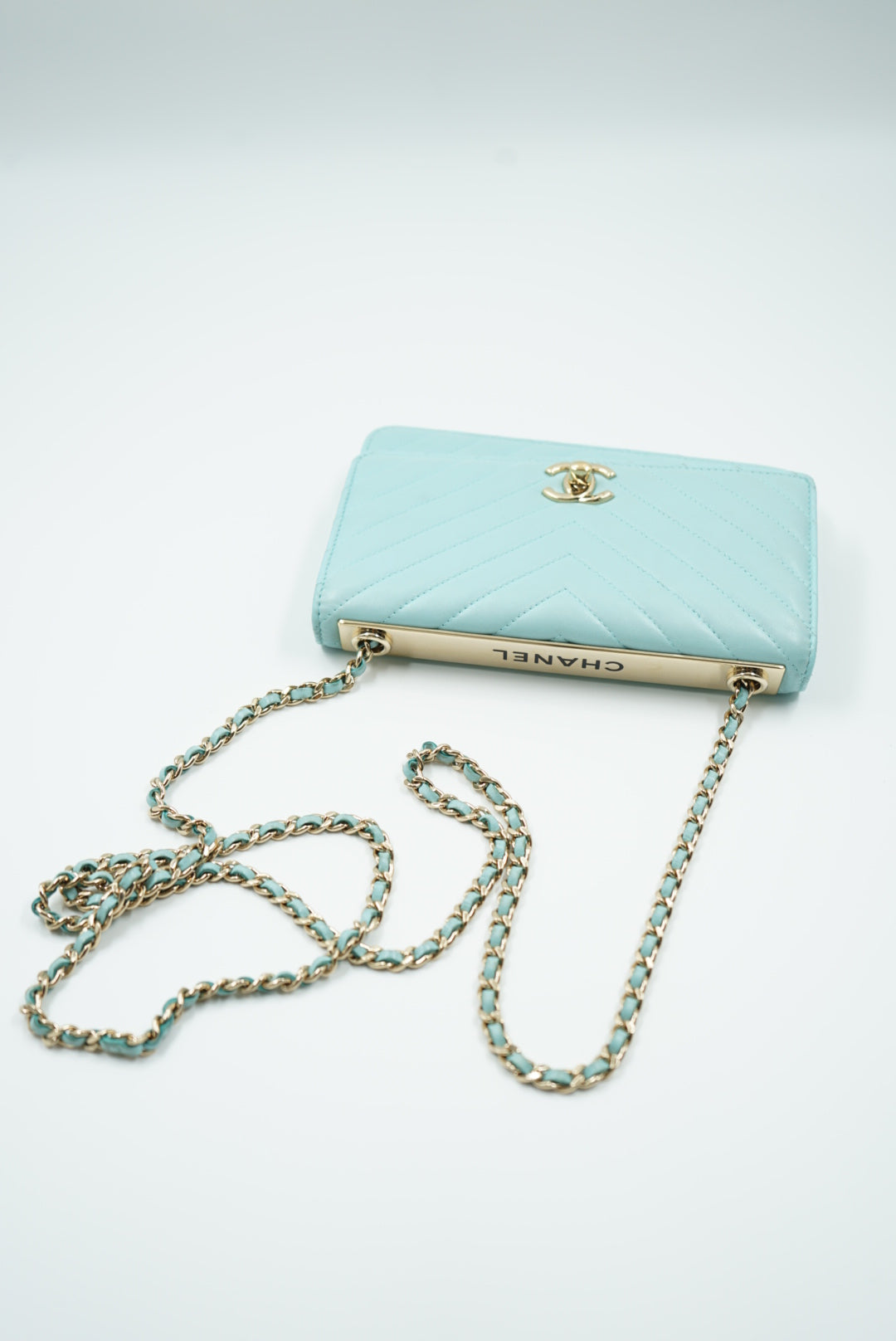 Chanel Trendy CC WOC baby blue